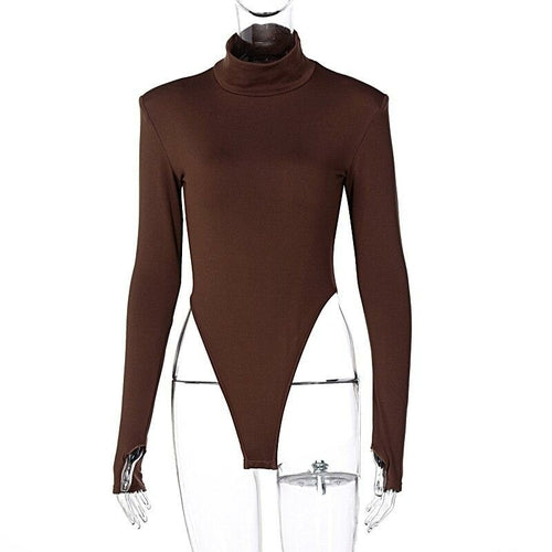 Turtleneck Backless Bodycon Bodysuit